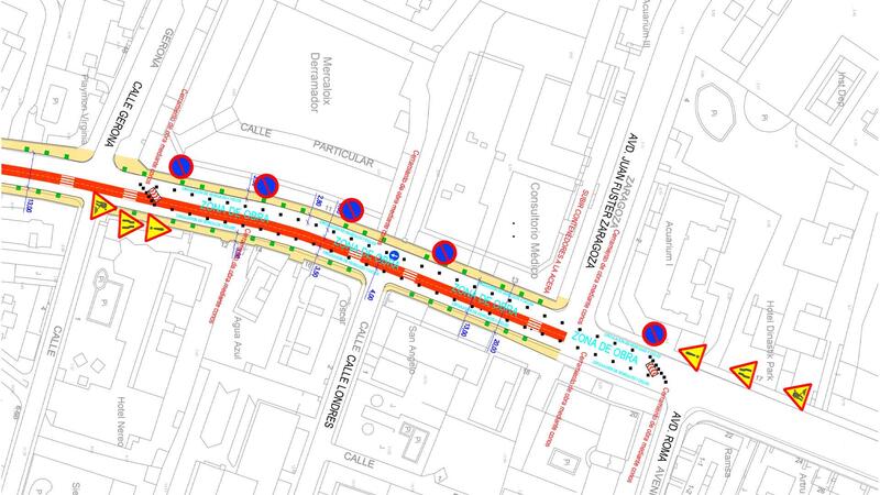 Movilidad informa de las afecciones al tráfico los próximos lunes y martes por unas obras en Ametlla del Mar